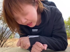 Enthousiasteling, Hardcore, Japaans, Buiten, Klein, Kut duiken, Zuigen, Tiener