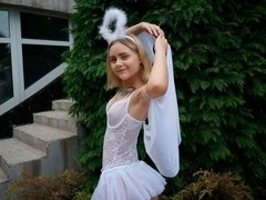 Grosser arsch, Grosser schwanz, Blondine, Hundestellung, Handjob, Strümpfe, Jungendliche (18+), Eng