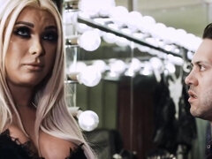 69, お尻, フェラチオ, 茶髪の, イく瞬間, イマラチオ, ハードコア, 三人