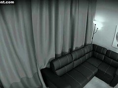 Casting petite newbie banged on film