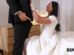 お尻, ベッドルーム, エロ熟女, カップル, なめる, 母, コキ, 妻