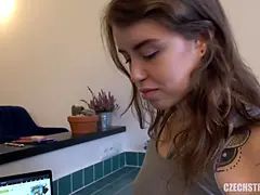 Americano, Belleza, Morena, Corridas faciales, Hd, Desnudo, Pov, Sexo fuerte