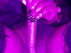 Horny Tattooed Witch with big fate tits - Solo Toys