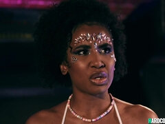 Kreng, Zwart, Spel, Interraciaal, Lesbisch, Likken, Pornster, Realiteit