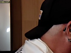 アナル, デカチン, フェラチオ, ゲイ, のぞき穴, シゴき, オナニー, フェラする