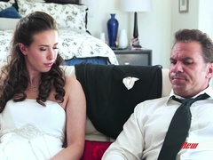 Brunette, Facial, Family, Natural tits, Wedding
