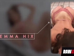 Emma Hix knows how to treat 2 rock rock hard knobs at the same time, with relief