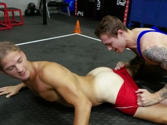 In den arsch, Blasen, Schwul, Handjob, Hd, Muskel, Ringkampf