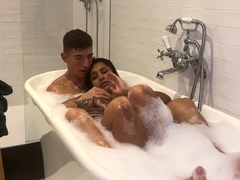 SENSUAL FUN WITH MY BUSTY ASIAN WIFE IN THE BATH- YASMINA