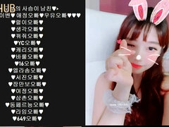 Amateur, Asiatique, Coréenne, Seins naturels, Solo, Suçant, Webcam