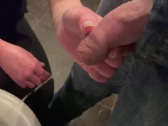 European MILF Gets Kinky: Peeing on Her Hands & Washing With His Cock's Piss