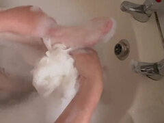 British BBW Domina Satana Foot Worship Bath - Part 1: Hairy Pussy & Big Natural Tits