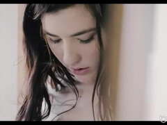 Kont, Zwart, Pijpbeurt, Sperma shot, Sperma in gezicht, Natuurlijke tieten, Orgasme, Geschoren