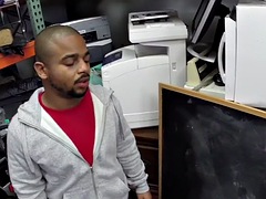 Straight black guy fucked in the shop