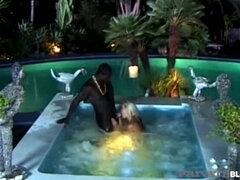 Sunny Blue Takes BBC in Hot Pool Anal Sex - Private Black Scene
