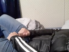 Grosser schwanz, Papi, Schwul, Handjob, Leder, Masturbation, Schlampe, Ablutschen