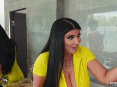 Guys STINK Threesome: Interracial Scissoring with Lesbian Prelude: Romi Rain, Kira Noir, Dylan Ledger