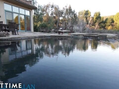 Nana, Gros seins, Blonde, Plantureuse, Femelle, Lesbienne, Masturbation, Orgasme