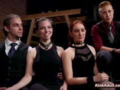 Bondage discipline sadomasochisme, Blond, Gebondenheid, Groep, Moeder die ik wil neuken, Orgie, Feest, Ruw