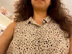 Chica Celeste Self Fingering at Work - Toilet Fingering & Anal for Boyfriend POV