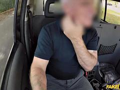 Honour May Hijacks Cab for Rough Rimjob and Fingering