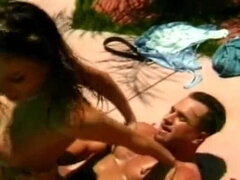 Big Tit MILF Judith Nemyo Fucked Hard by the Pool - Outdoor Cowgirl Action