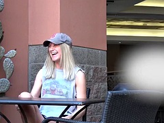 Big ass blonde enjoys hot sex with the new sugar daddy