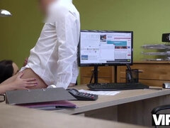 Vorstellungsgespräch, Blasen, Tschechisch, Hardcore, Geld, Büro, Pov, Muschi