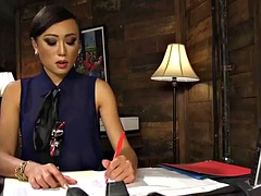 Busty dominant shemale doggystyles guy