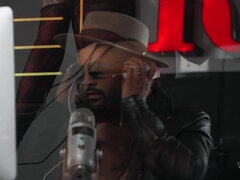 Grosse titten, Blasen, Braunhaarige, Würgen, Transfrau, Kurzes haar, Schlampe, Tätowierung