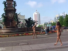 Two amazing Amateurs public naked