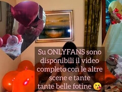 Valentine's Day Crazy Sex - Italian Teen ElivaLove Fucks Hard with Big Natural Tits & Hairy Pussy