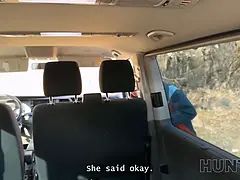 Leie, Auto, Gehörnter ehemann, Schwarz, Freundin, Interrassisch, Natürlichen titten, Pov