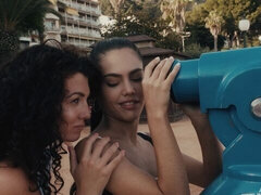 茶髪の, 指いじり, レズビアン, なめる, オナニー, 剃毛, オッパイの, おもちゃ