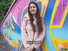Leie, Tussi, Tschechisch, Natürlichen titten, Im freien, Öffentlich, Student, Titten