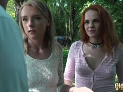 Rubia, Corridas, Garganta profunda, Lamidas, Coño, Montar, Adolescente, Trio