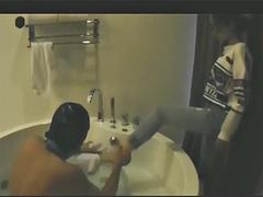 アジア人, 中国人, 足, フェティッシュ, 足コキ