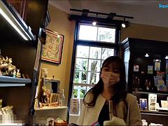 Asiático, Belleza, Tetas grandes, Mamada, Morena, Tetona, Corridas, Japonés