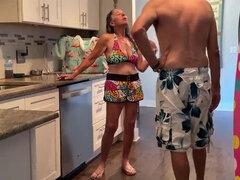 Amelie's Summer Blowjob & Real Orgasm - Hot American Babe Smoking Sex