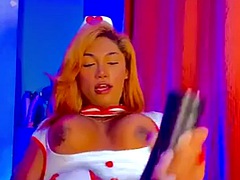 Grosser schwanz, Grosse titten, Schwarz, Blondine, Hardcore, Masturbation, Pervers, Solo