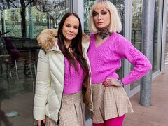 デカ尻, デカチン, デカパイ, フェラチオ, バック, 女 人男 人, ガリガリ, ティーン