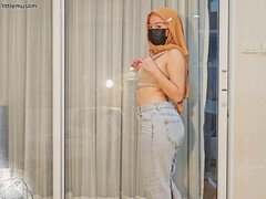 Asiático, Beso negro, Culo grande, Jeans, Pequeña, Medias largas, Adolescente