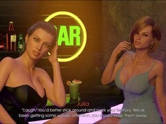 Curvy redhead big ass stars in an adult visual novel game