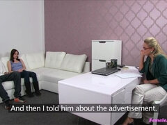 Pijpbeurt, Schattig, Lul, Vrouw, Vingeren, Handbeurt, Lesbisch, Kantoor