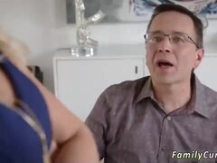 Ash-Blonde mom gave a deep, voluptuous oral to her step- stepson before getting her puss ate