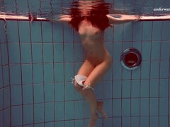 デカパイ, Hd, プール, ロシア人, 喫煙, 一人, 締まりの良い, 水中