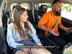 フェラチオ, 茶髪の, 車, イく瞬間, チン, ヨーロピアン, 手コキする, イタリア人