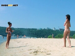 18 ans, Amateur, Nana, Plage, Nudiste, Public, Adolescente, Voyeur