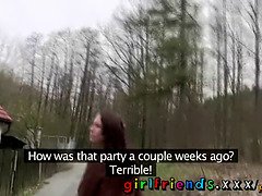 チェコ, 彼女, キス, レズビアン, 天然, アウトドア, オマンコ, 息子