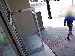 Redhead shoplifter Cassidy ravaged by a huge cock